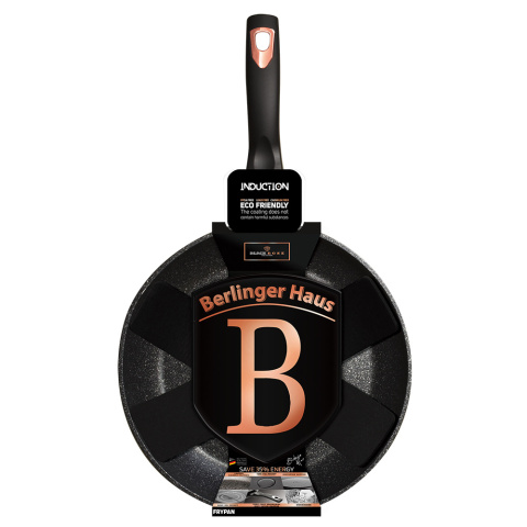 Patelnia 20cm z powłoką marmurową BerlingerHaus BH-1633 Czarna Patelnia 20cm z powłoką marmurową BerlingerHaus BH-1633 Czarna