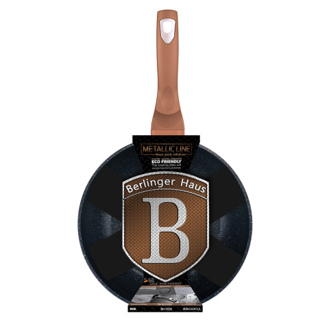 Patelnia Wok 28cm powłoka marmurowa BerlingerHaus BH-1512 Rose Gold Patelnia Wok 28cm powłoka marmurowa BerlingerHaus BH-1512 Rose Gold