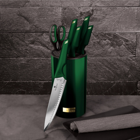 Zestaw noży w stojaku Emerald Collection BerlingerHaus BH-2794