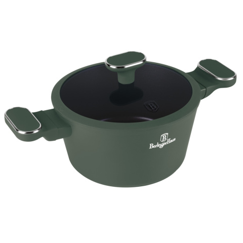 Garnek z pokrywką 20 cm Matte Green Collection BerlingerHaus BH-8200