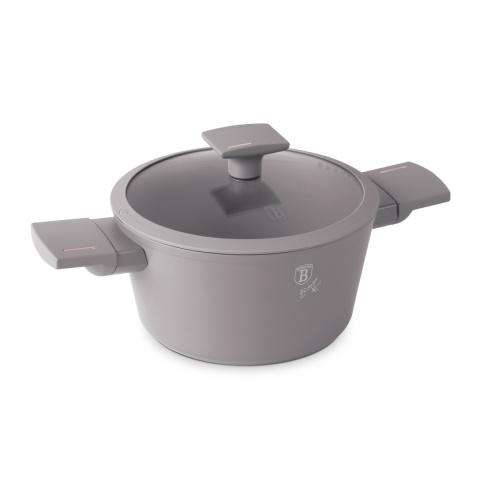 Garnek z pokrywką 20cm Taupe BerlingerHaus BH-8100 Garnek z pokrywką 20cm Taupe BerlingerHaus BH-8100