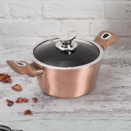 Garnek z powłoką granitową 20cm BerlingerHaus Rose Gold BH-1514