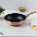 Patelnia Wok 28cm powłoka marmurowa BerlingerHaus BH-1512 Rose Gold