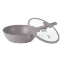 Patelnia głęboka z pokrywką 24 cm BerlingerHaus Taupe Collection BH-8092