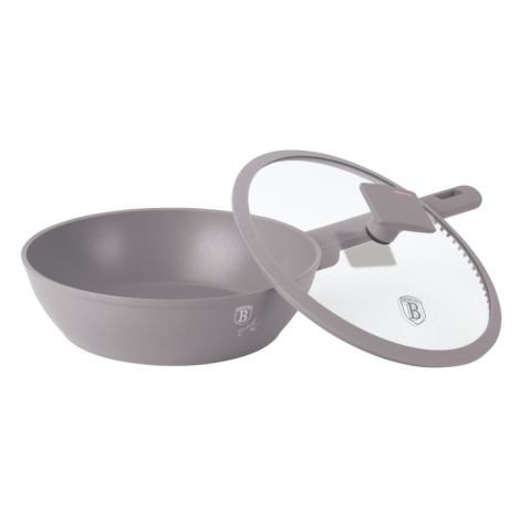 Patelnia głęboka z pokrywką 24 cm BerlingerHaus Taupe Collection BH-8092 Patelnia głęboka z pokrywką 24 cm BerlingerHaus Taupe Collection BH-8092