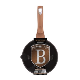 Rondel z dzióbkiem 1,2L powłoka marmurowa BerlingerHaus BH-1513 Rose Gold