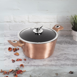 Garnek 4,1L z pokrywką 24cm BerlingerHaus BH-1515 Rose Gold