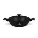 Garnek płytki 3,8 L z pokrywką 28cm BerlingerHaus BH- 8356 | Black Rose Collection