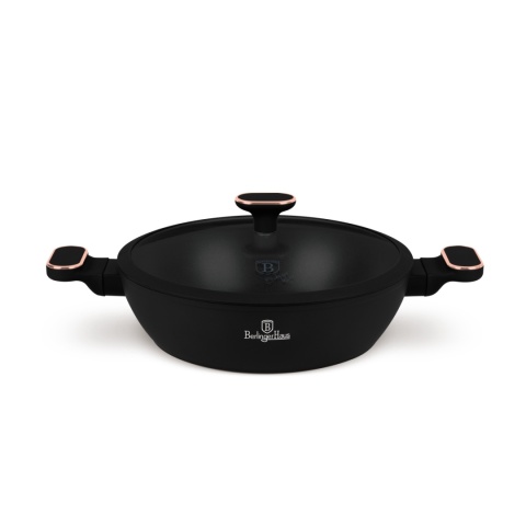 Garnek płytki 3,8 L z pokrywką 28cm BerlingerHaus BH- 8356 | Black Rose Collection Garnek płytki 3,8 L z pokrywką 28cm BerlingerHaus BH- 8356 | Black Rose Collection