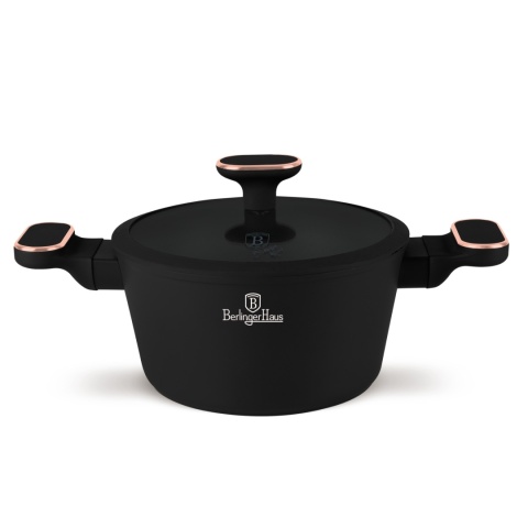 Garnek z pokrywką 20cm BerlingerHaus BH- 8357 | Black Rose Collection Garnek z pokrywką 20cm BerlingerHaus BH- 8357 | Black Rose Collection