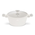 Garnek z pokrywką 28 cm BerlingerHaus BH-8397 Sahara Marble Collection
