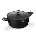 Garnek z pokrywką 28cm Fashion TV FTV-0039 Matte Black- Rose Gold