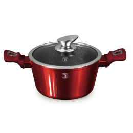 Garnek z pokrywką 20cm Berlinger Haus Burgundy 2,5L BH-1256