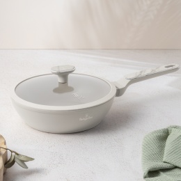 Głęboka patelnia z pokrywką 24 cm BerlingerHaus Sahara Marble BH-8390