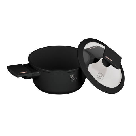 Mini garnek z pokrywką 14 cm BerlingerHaus Monaco/ Black Rose Collection BH- 8285 Mini garnek z pokrywką 14 cm BerlingerHaus Monaco/ Black Rose Collection BH- 8285