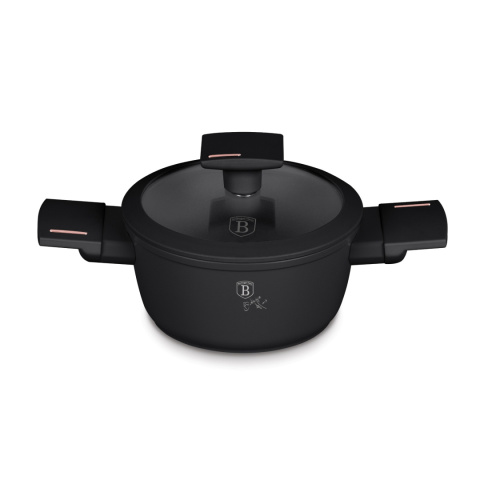 Mini garnek z pokrywką 14 cm BerlingerHaus Monaco/ Black Rose Collection BH- 8285 Mini garnek z pokrywką 14 cm BerlingerHaus Monaco/ Black Rose Collection BH- 8285