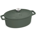 Owalny garnek żeliwny 4,65 L BerlingerHaus Matte Green BH-6545