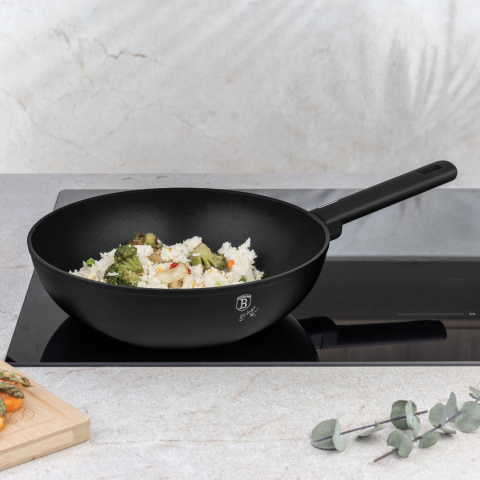Patelnia Wok 28cm BerlingerHaus BH-8180 Matte Black Collection Patelnia Wok 28cm BerlingerHaus BH-8180 Matte Black Collection