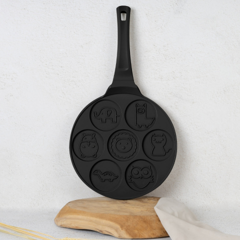 Patelnia do naleśników 26cm | Pancakes wzór zwierzęta BerlingerHaus BH-7799 Matte Black Collection Patelnia do naleśników 26cm | Pancakes wzór zwierzęta BerlingerHaus BH-7799 Matte Black Collection