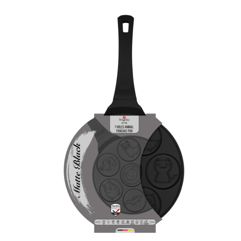 Patelnia do naleśników 26cm | Pancakes wzór zwierzęta BerlingerHaus BH-7799 Matte Black Collection Patelnia do naleśników 26cm | Pancakes wzór zwierzęta BerlingerHaus BH-7799 Matte Black Collection