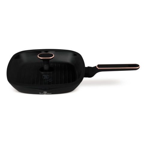 Patelnia grillowa z pokrywką 28 cm BerlingerHaus BH- 8355 | Black Rose Collection Patelnia grillowa z pokrywką 28 cm BerlingerHaus BH- 8355 | Black Rose Collection