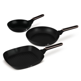 Zestaw 3 patelni BerlingerHaus BH- 8361| Black Rose Collection