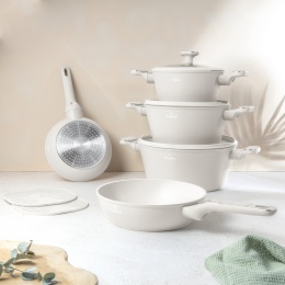 Zestaw Garnków 10 elementów BerlingerHaus BH-8400 Sahara Marble Collection