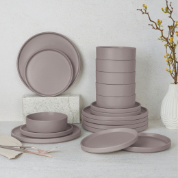 Zestaw obiadowy 18 el. BerlingerHaus BH-10006 Taupe Collection