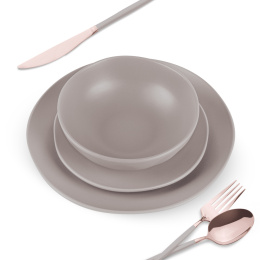 Zestaw obiadowy 18 el. BerlingerHaus Taupe BH-10023