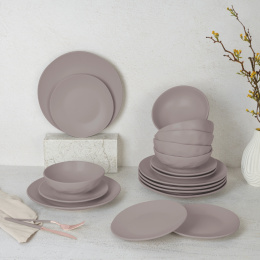 Zestaw obiadowy 18 el. BerlingerHaus Taupe BH-10023