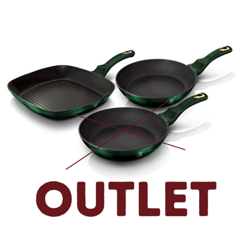 Zestaw patelni BerlingerHaus BH-6167 Emerald | OUTLET Zestaw patelni BerlingerHaus BH-6167 Emerald | OUTLET