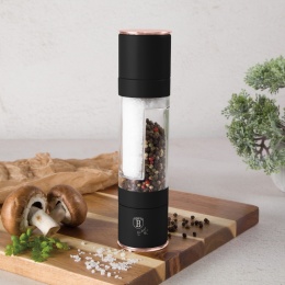 Elektryczny młynek do pieprzu i soli 2 w 1 BerlingerHaus Black Rose Collection BH-8553