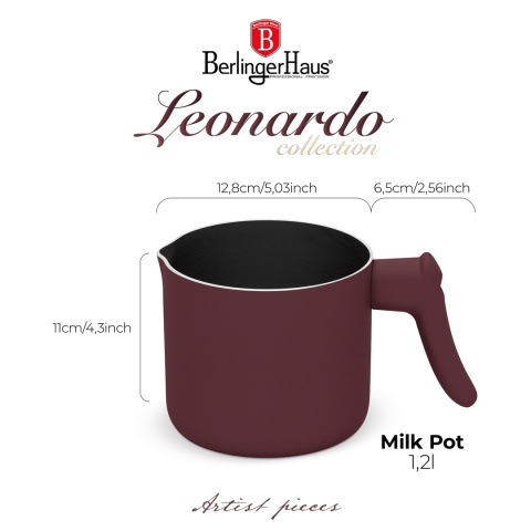 Garnek do mleka 1,2l BerlingerHaus Leonardo BH-8045 Garnek do mleka 1,2l BerlingerHaus Leonardo BH-8045