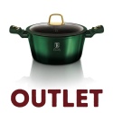 Garnek z pokrywką 20 cm tytanowa powłoka BerlingerHaus BH-6057 Emerald | OUTLET