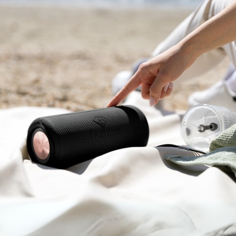 Głośnik Bluetooth z torbą podróżną FashionTV FTV-0117 Matte Black Rose Gold Collection Głośnik Bluetooth z torbą podróżną FashionTV FTV-0117 Matte Black Rose Gold Collection