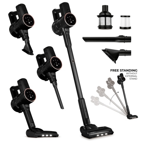 Odkurzacz bezprzewodowy FashionTV FTV-0085 Matte Black Rose Gold Odkurzacz bezprzewodowy FashionTV FTV-0085 Matte Black Rose Gold