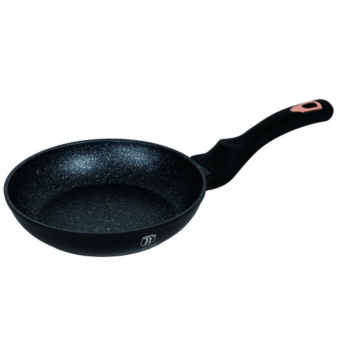 Patelnia 20 cm z powłoką marmurową Black Rose BerlingerHaus BH-1633 | OUTLET Patelnia 20 cm z powłoką marmurową Black Rose BerlingerHaus BH-1633 | OUTLET