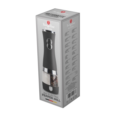 Elektryczny młynek do pieprzu i soli 2 w 1 Berlingerhaus Antracit BH-9733