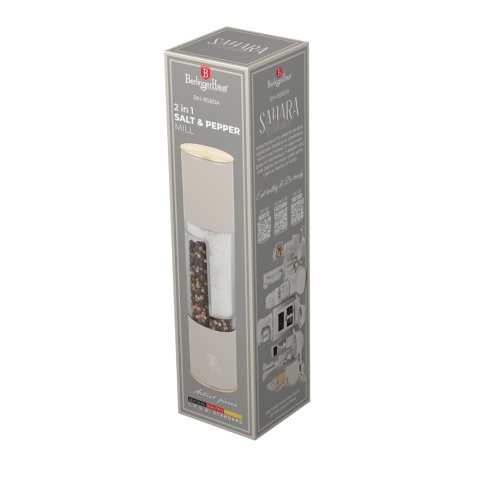 Elektryczny młynek do pieprzu i soli 2 w 1 BerlingerHaus Sahara Collection BH-8580