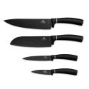 Noże kuchenne | Zestaw 4 noży BerlingerHaus Matte Black Collection BH-2893