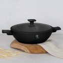 Wok z pokrywką 30 cm Matte Black BerlingerHaus BH-8182