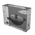 Wok z pokrywką 30 cm Matte Black BerlingerHaus BH-8182