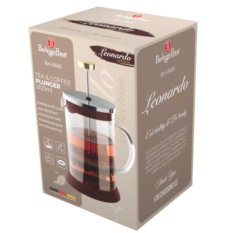Zaparzacz do herbaty i kawy 800ml Berlinger Haus BH-8585 Leonardo Collection