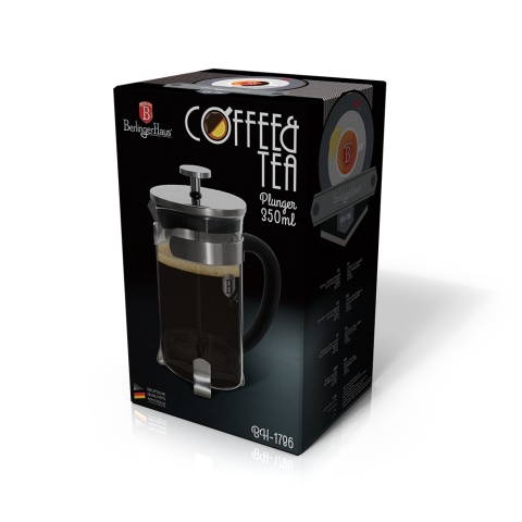 Zaparzacz do kawy i herbaty 350 ml BerlingerHaus BH-1786 Black Silver Collection