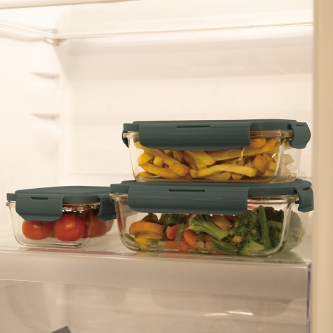 Pojemniki na żywność z pokrywkami BerlingerHaus BH-8791 Matte Green Collection