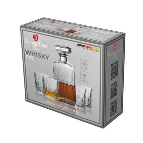 Zestaw do whisky karafka 750 ml + szklanki BerlingerHaus BH-8657 Zestaw do whisky karafka 750 ml + szklanki BerlingerHaus BH-8657