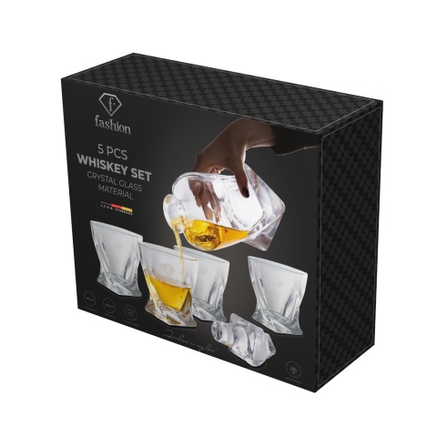 Zestaw do whisky karafka 750 ml + szklanki FashionTV FTV-0138 Zestaw do whisky karafka 750 ml + szklanki FashionTV FTV-0138
