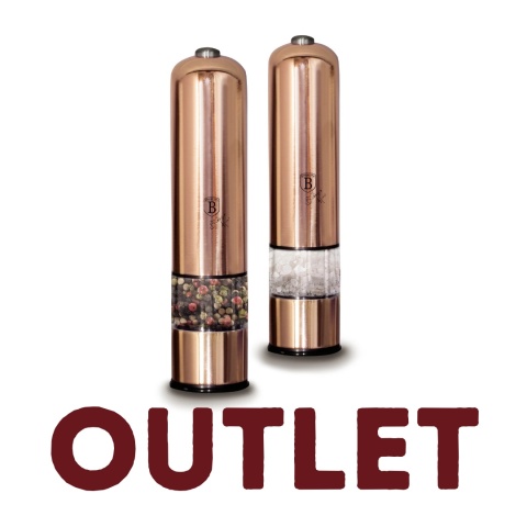 Zestaw elektrycznych młynków do przypraw BerlingerHaus Rose Gold BH-1905 | OUTLET Zestaw elektrycznych młynków do przypraw BerlingerHaus Rose Gold BH-1905 | OUTLET