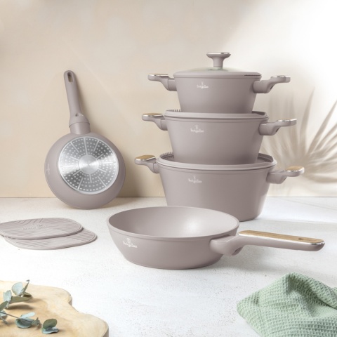 Zestaw garnków i patelni 10 el. BerlingerHaus BH-8343 Taupe Nordic Zestaw garnków i patelni 10 el. BerlingerHaus BH-8343 Taupe Nordic