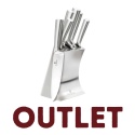 Zestaw noży ze stali nierdzewnej w bloku Berlinger Haus BH-2427| OUTLET